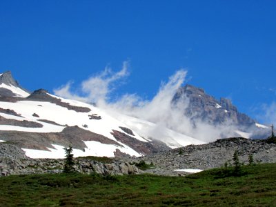 Paradise Skyline Trail at Mt. Rainier NP in WA photo