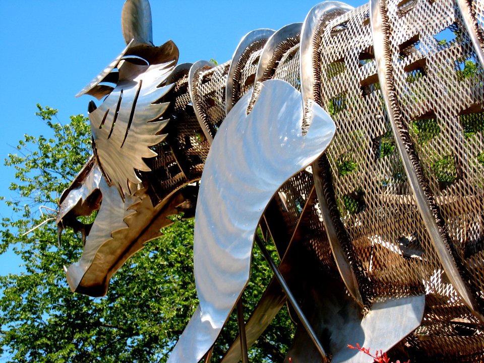 Princeton Metal Tiger Sculpture