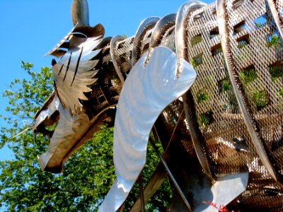Princeton Metal Tiger Sculpture