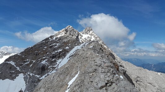Rock ridge zugspitze massif mountains