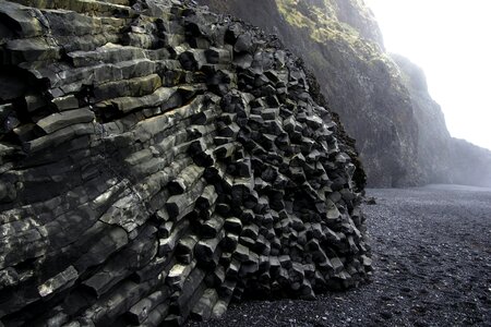 Iceland landscape gray beach
