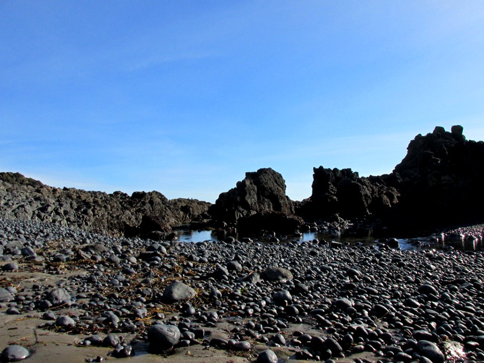 Volcanic Rock at Yaquina Head in OR