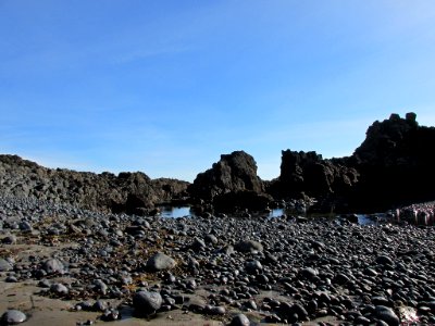 Volcanic Rock at Yaquina Head in OR photo