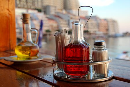 Olive oil carafe spice