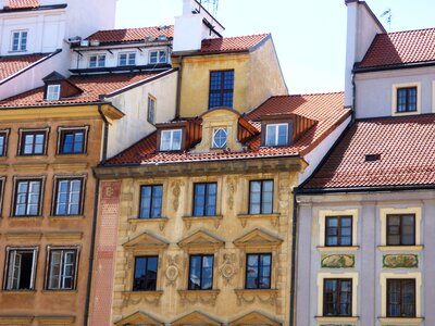 Colorful painted architecture