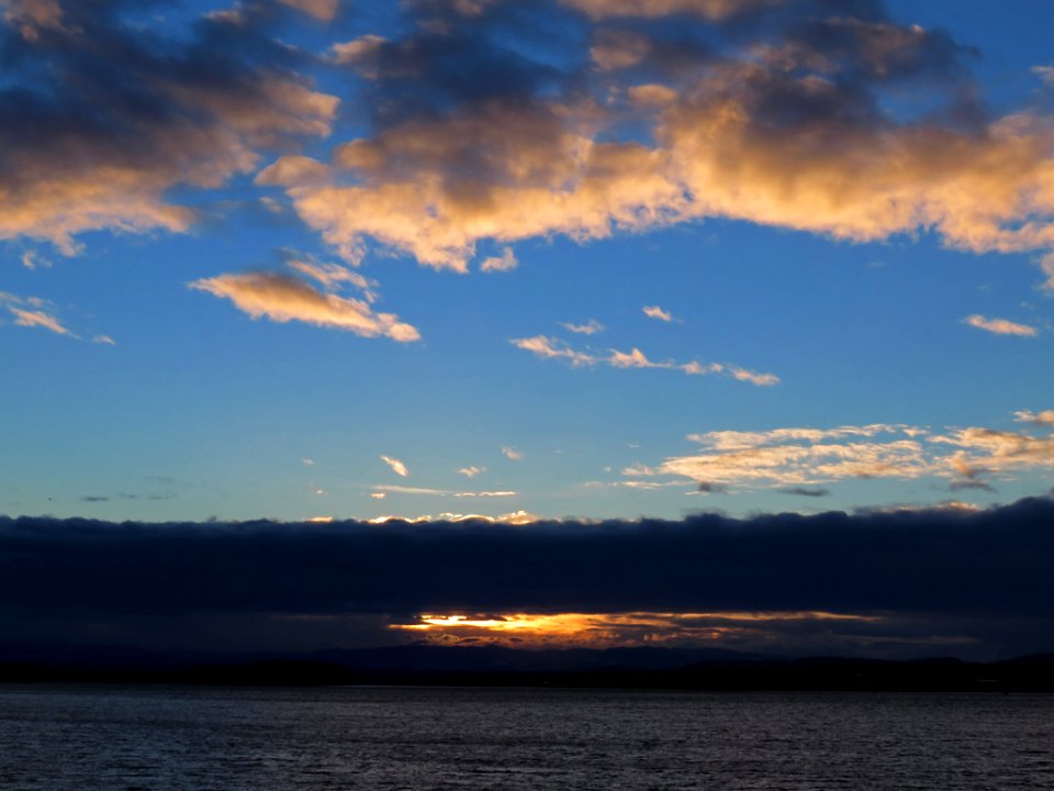 Clouds Above Columbia River in Vancouver, WA