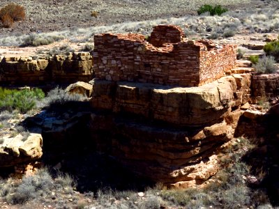 Lomaki Pueblo Ruin at Wupatki NM in AZ