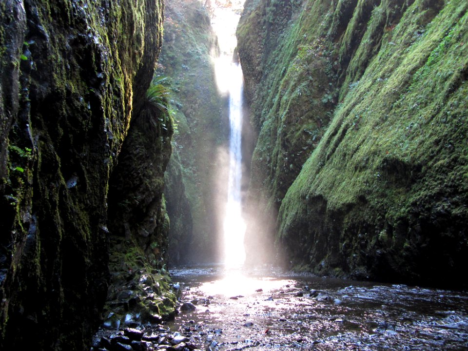 Oneonta Gorge at Columbia River Gorge in OR