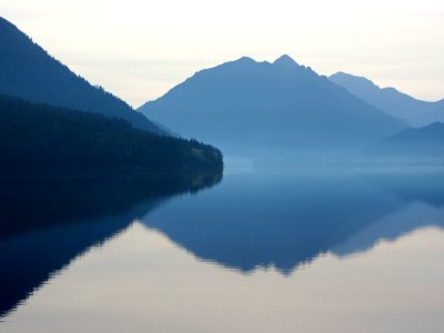 Lake Crescent at Olympic NP in WA photo