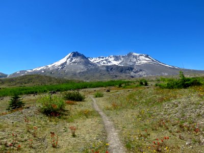 Loowit Falls Hike at Mt. St. Helens NM in Washington photo