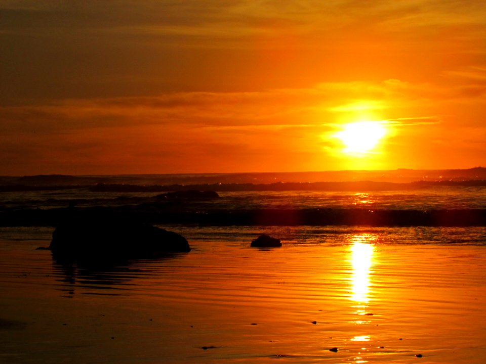 Hug Point at Pacific Coast in OR