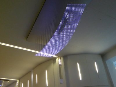swimming on the ceiling art at San Diego Airport