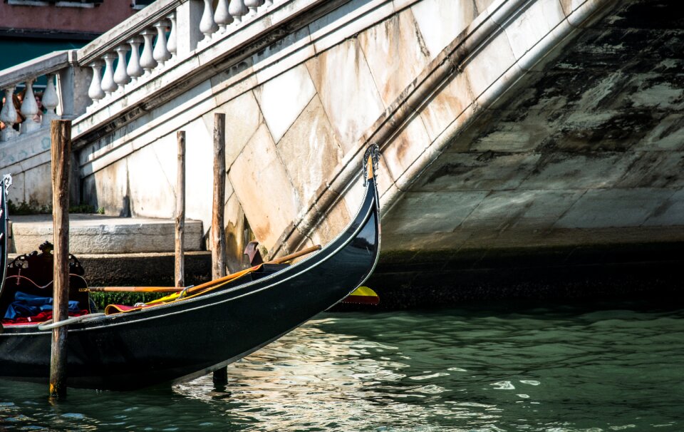 Gondola venice canal grande photo