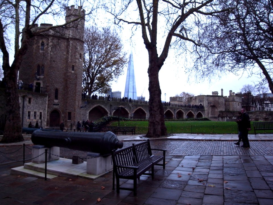 Chinese Bronze Canon c1840 - Captured 1856-61 Canton - China - Second China War brought to UK aboard HMS Nankin - Tower of London - The Shard - UK