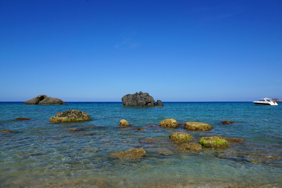 Stones boat rock