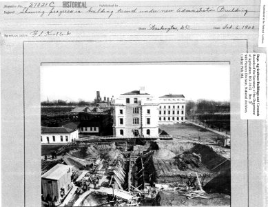 1928 (Feb 6) Construction of New Admin NARA RG 16 G Box 5