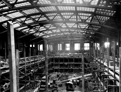 1929 (july 1) Admin Bldg Construction of Patio Area USDA Construction Photo Collection (1)