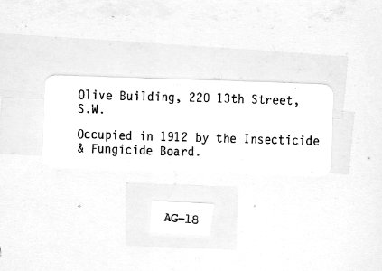 1912 (ca) Olive Bldg, 220 13th St SW USDA Construction Photo Collection (2)