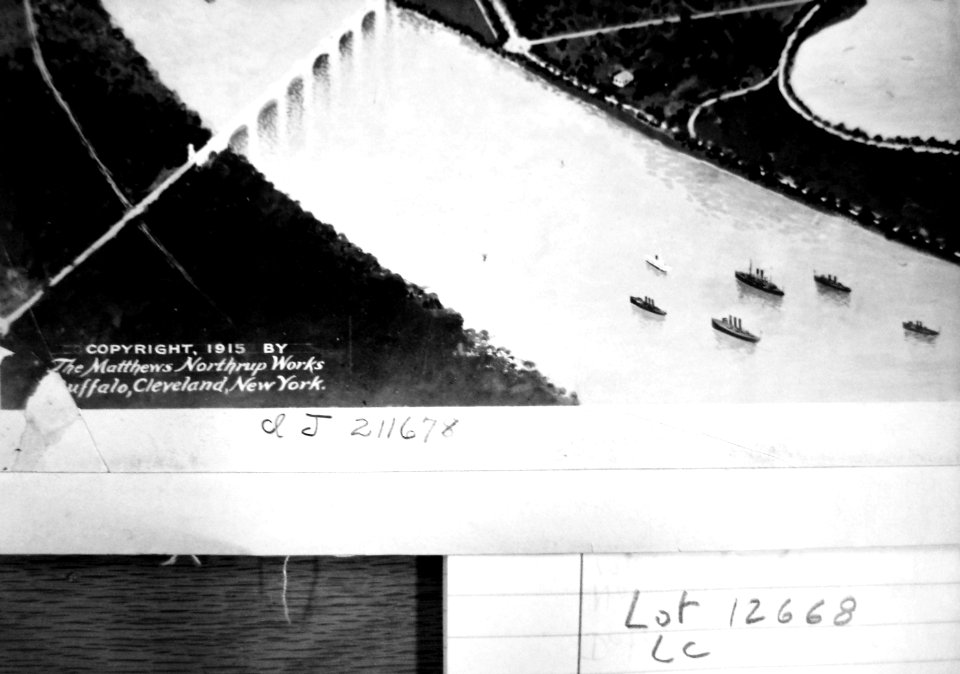 1915 Aerial of Mall from South LOC Lot 12668, Matthews Northrup Works (1)