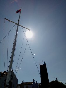 IMG 20190823 120838 Flagpole - Northam Church - Vapour Trail - Bone Hill - Northam - Westward Ho! - Devon - UK