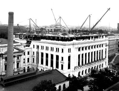 1929 (July 6) A Section Admin Bldg nearing completion first four flrs USDA Construction Photo Collection (1)
