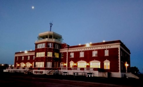 Moon at Sunrise - Ryan Center - Naval Air Station - Floyd Bennet Field - Brooklyn - New York - USA