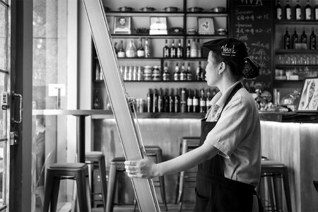 Chinese employer waitress