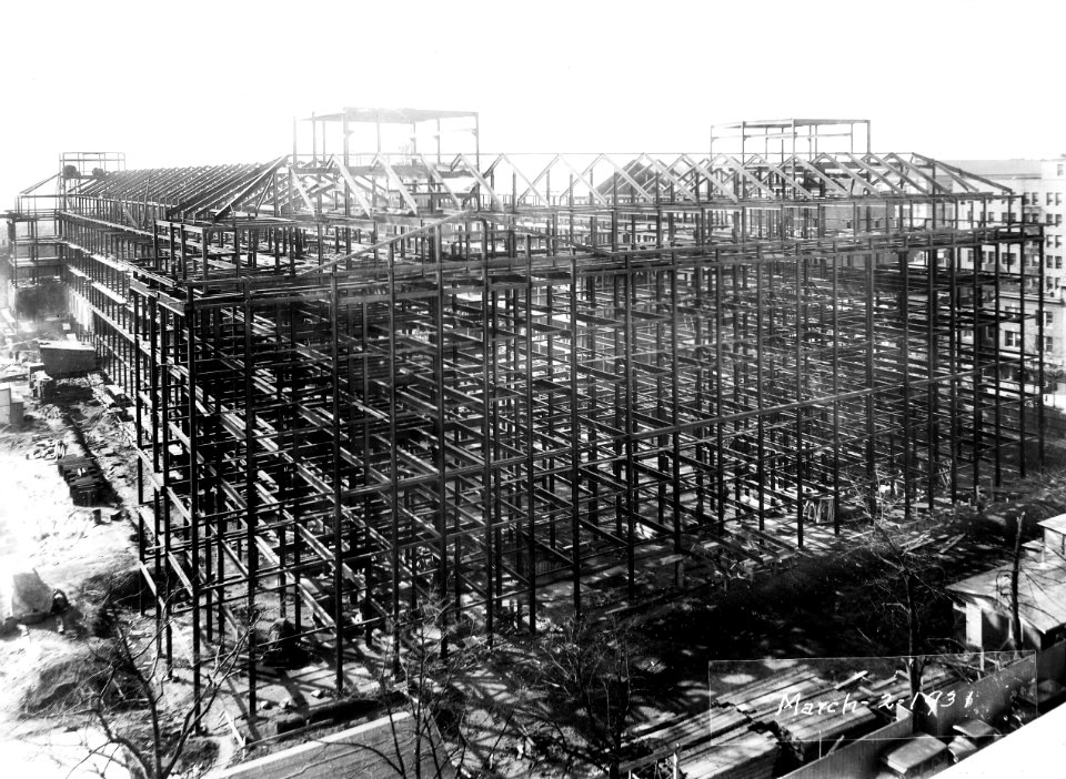 1931 (Mar 2) South Bldg looking SW  USDA Construction Photo Collection (1)