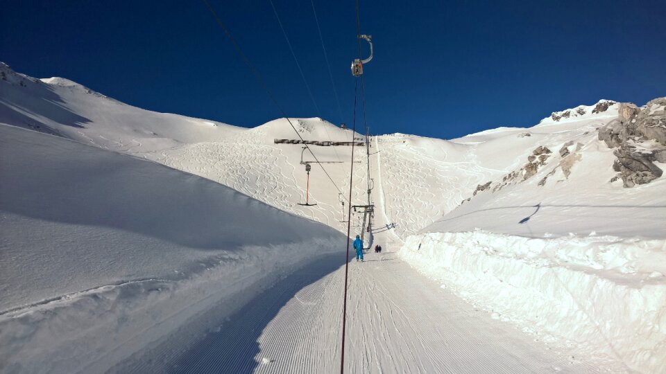 Mountains snow alpine photo