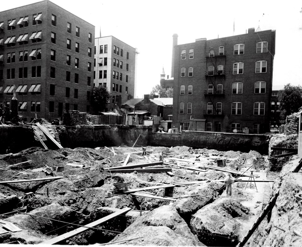 1912 (ca) Bieber Bldg construction looking twd 14th St USDA Construction Photo Collection (1)