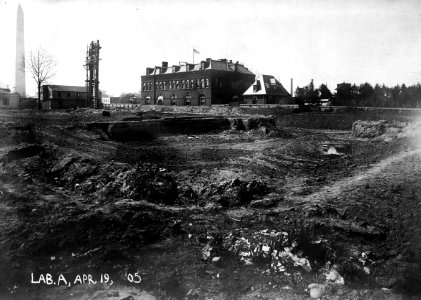 1905 (Apr 19) East Wing Admin Bldg Construction Begins USDA Construction Photo Collection (1)
