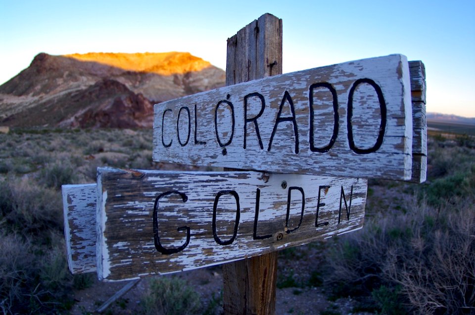 roadsign from the past