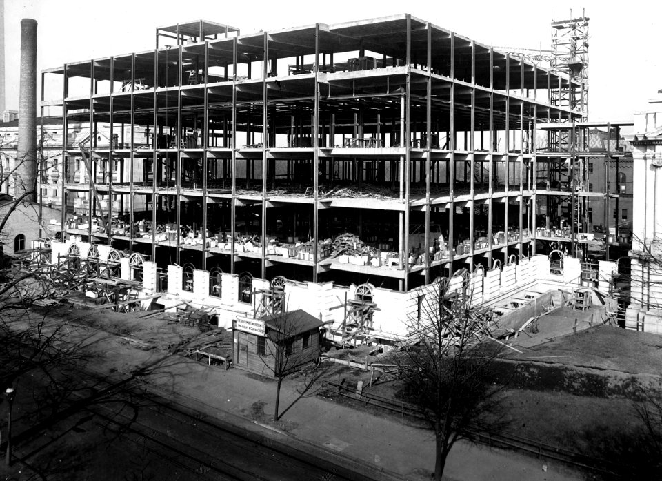 1929 (Feb 1) A Section Admin Bldg looking NW USDA Construction Photo Collection (1)