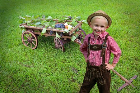 Boy blond nature trusts