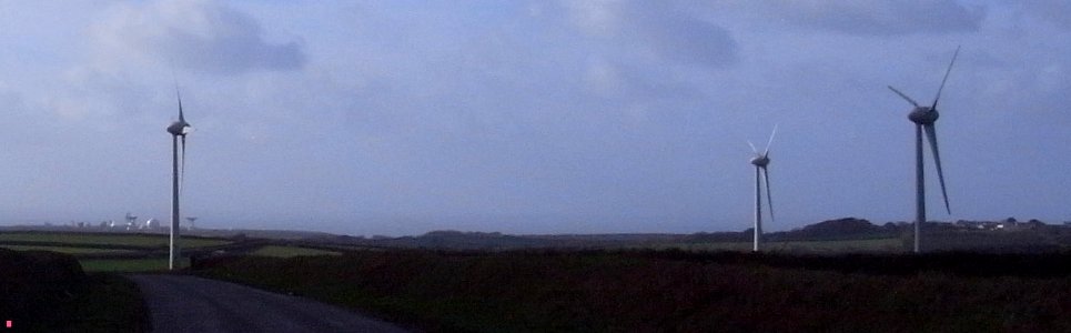 WIND TURBINES - MORWENSTOWE SATELLITE STATION - NORTH CORNWALL - UK
