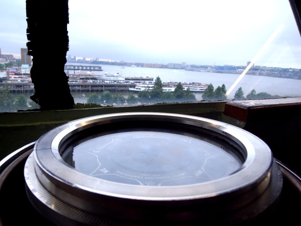 STARBOARD COMPASS - USS INTREPID - PIER 88 - NEW YORK