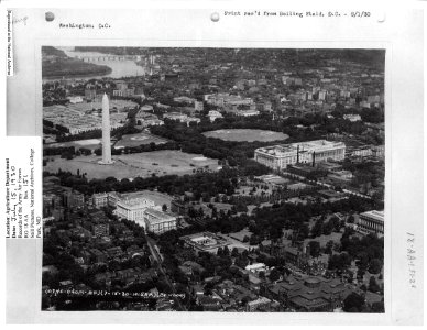 1930 (July 15) Washington DC looking west NARAII RG 18 AA Box 151