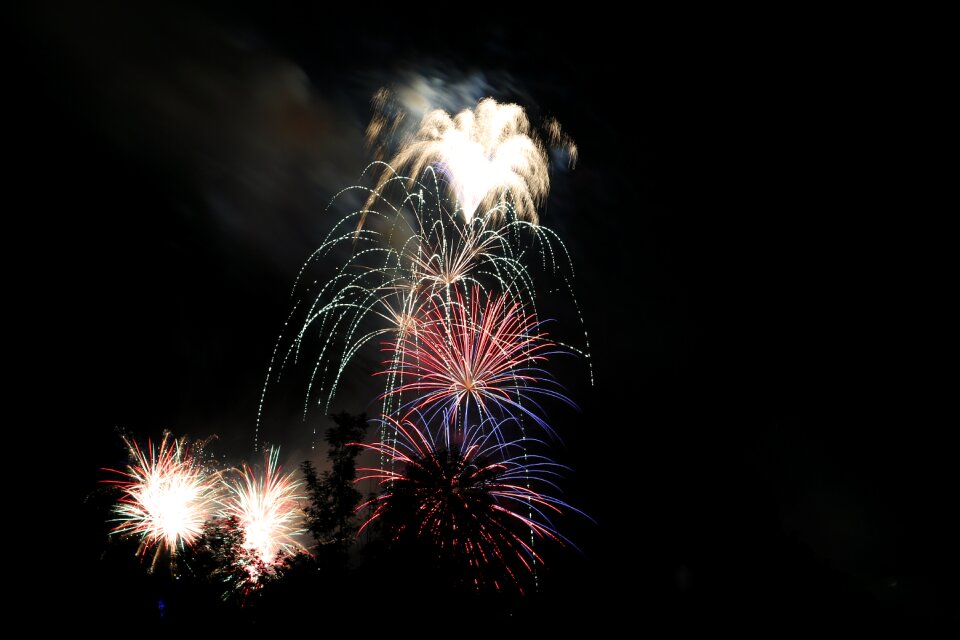 Sylvester explosion shower of sparks