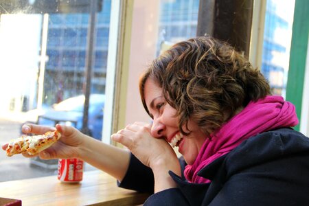 Female happy smiling photo