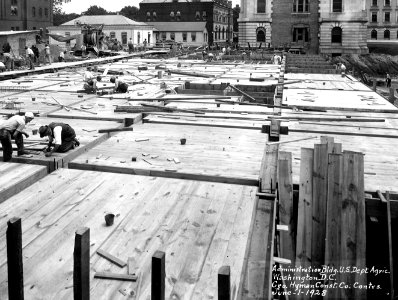 1928 (June 1) A Sect Admin Bldg with view of East wing USDA Construction Photo Collection (1)