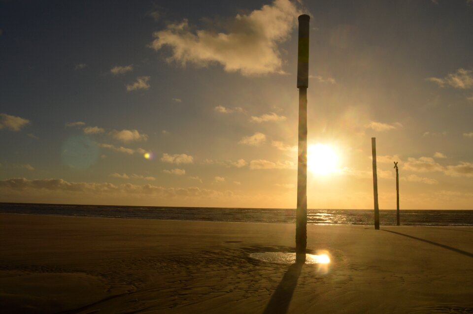 Beach abendstimmung clouds