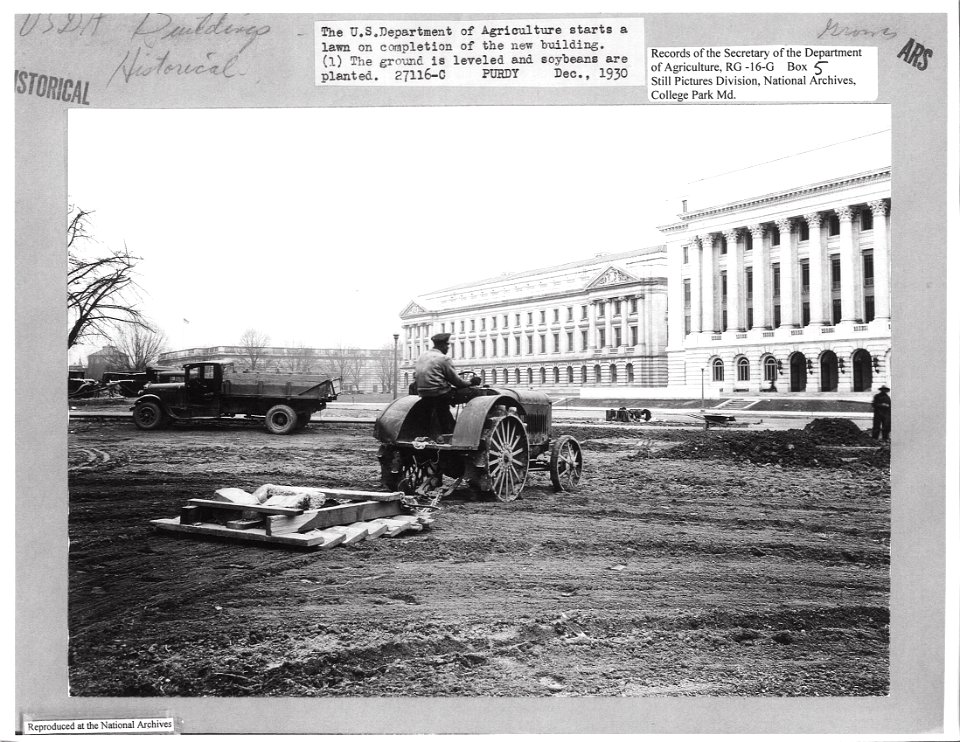 1930 (Dec) Level ground and planting soybeans NARA RG 16 G Box 5