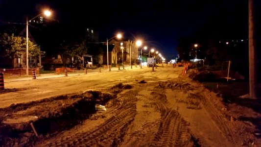 Ion LRT Construction on Charles St East