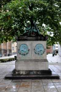 Copenhagen - Statue of Ewald & Wessel by Otto Evens photo