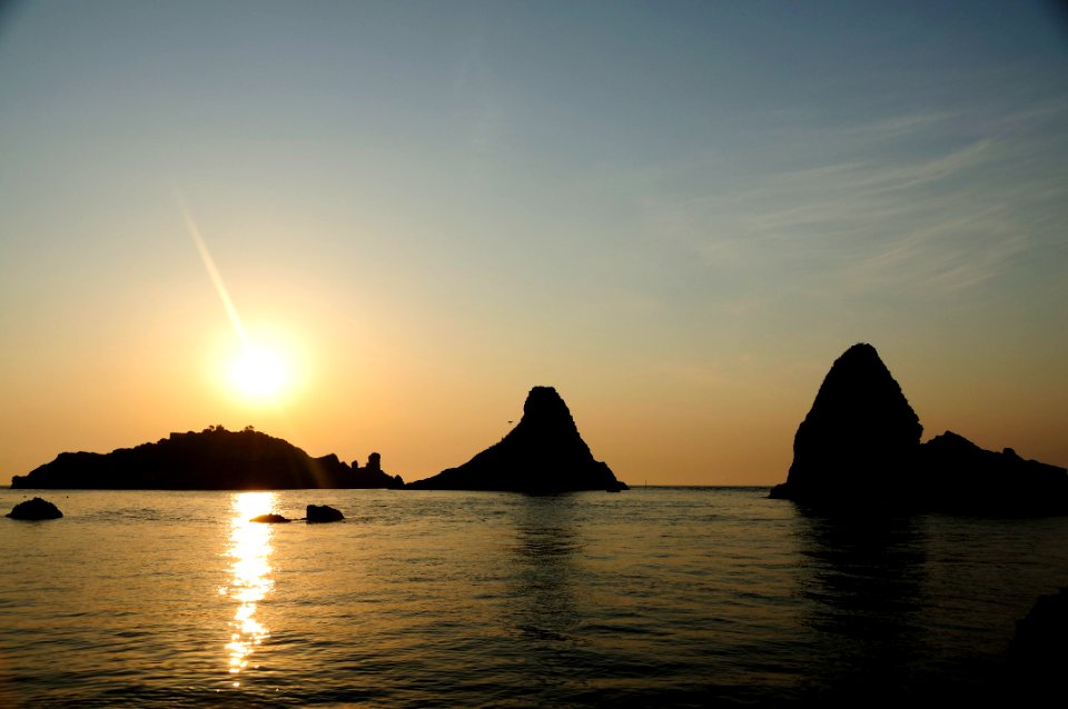 Islands of the Cyclops at Dawn Sicily Italy - Creative Commons by gnuckx