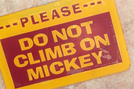 MIckey Has Had a Long Day