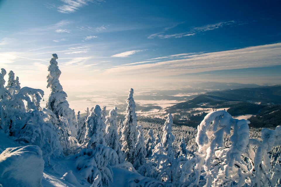 Valleys snow winter