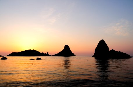 Islands of the Cyclops at Dawn Sicily Italy - Creative Commons by gnuckx