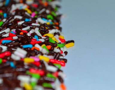 Colorful sweet food