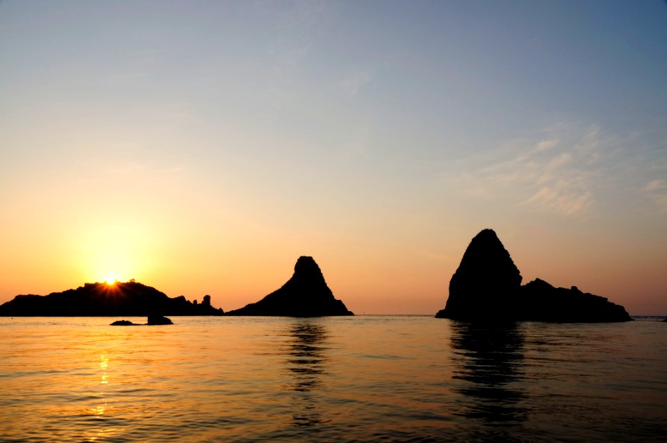 Islands of the Cyclops at Dawn Sicily Italy - Creative Commons by gnuckx